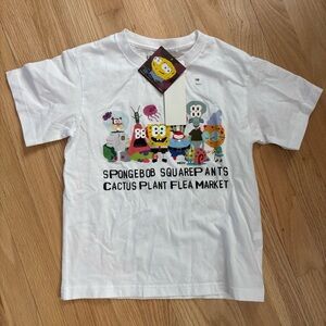 NWT Uniqlo SpongeBob x Cactus Plant Flea Market Kids T-Shirt, Sz 120 (5-6)